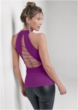 Venus Embellished Strappy Back Top in Purple Venus Embellished Strappy Back Top in Purple