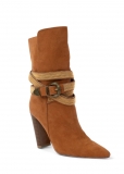 Venus Western Buckle Wrap Boots in Cognac Venus Western Buckle Wrap Boots in Cognac