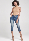 Venus Medium Wash ELASTIC WAISTBAND JEAN CAPRIS Venus Medium Wash ELASTIC WAISTBAND JEAN CAPRIS