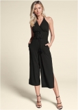 Venus Tassel Halter Jumpsuit in Black Venus Tassel Halter Jumpsuit in Black
