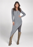 Venus VENUS | Asymmetrical Maxi Sweater in Heather Grey Venus VENUS | Asymmetrical Maxi Sweater in Heather Grey