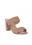 Venus Braided Double Strap Mules in Taupe Venus Braided Double Strap Mules in Taupe