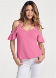 Venus Embellished Sleeve Top in Pink Venus Embellished Sleeve Top in Pink