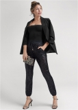 Venus Black SEQUIN JOGGER PANTS Venus Black SEQUIN JOGGER PANTS