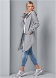 Venus Asymmetrical Lounge Hoodie in Heather Grey Venus Asymmetrical Lounge Hoodie in Heather Grey