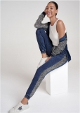 Venus Washed Sequin Lounge Jogger in Blue & Silver Venus Washed Sequin Lounge Jogger in Blue & Silver