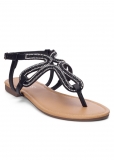 Venus Embellished Sandals in Black Venus Embellished Sandals in Black