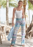 Venus White Multi TIE DYE FOLD OVER PANTS Venus White Multi TIE DYE FOLD OVER PANTS