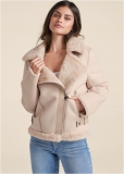 Venus Faux-Shearling Coat in Ivory Venus Faux-Shearling Coat in Ivory
