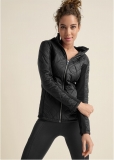 Venus Plus Size Quilted Puffer Jacket in Black Venus Plus Size Quilted Puffer Jacket in Black