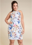 Venus Plus Size Floral Bodycon Dress Venus Plus Size Floral Bodycon Dress