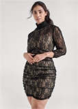 Venus Black & Nude MOCK-NECK LACE DRESS Venus Black & Nude MOCK-NECK LACE DRESS