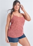 Venus Plus Size Crochet Detail Tank Venus Plus Size Crochet Detail Tank