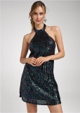 Venus Plus Size Sequin Halter Dress Venus Plus Size Sequin Halter Dress