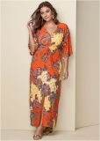 Venus Plus Size Twist Front Maxi Dress Venus Plus Size Twist Front Maxi Dress