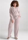 Venus Plus Size Brushed Waffle Lounge Pants in Mauve Venus Plus Size Brushed Waffle Lounge Pants in Mauve