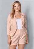 Venus Linen Blazer in Light Pink Venus Linen Blazer in Light Pink