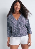 Venus Plus Size Banded Hem Top Venus Plus Size Banded Hem Top