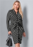 Venus Plus Size Knot Detail Shirt Dress Venus Plus Size Knot Detail Shirt Dress