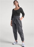 Venus Plus Size Two-Tone Sport Jumpsuit in Black & Grey Venus Plus Size Two-Tone Sport Jumpsuit in Black & Grey