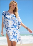 Venus Summer Ease Tunic Cover-Up in Sky Tie Dye Venus Summer Ease Tunic Cover-Up in Sky Tie Dye