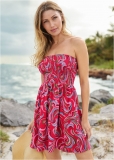 Venus Convertible Cover-Up Dress in Vivid Florals Venus Convertible Cover-Up Dress in Vivid Florals