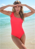 Venus One-Shoulder One-Piece Swimsuit in Sweet Red Venus One-Shoulder One-Piece Swimsuit in Sweet Red