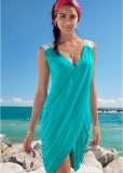 Venus Overlay Cover-Up Dress in Aqua Reef Venus Overlay Cover-Up Dress in Aqua Reef
