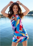 Venus High-Neck Swim Dress Swimsuit in Living Art Venus High-Neck Swim Dress Swimsuit in Living Art