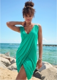Venus Overlay Cover-Up Dress in Royal Green Venus Overlay Cover-Up Dress in Royal Green