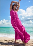 Venus Eyelet Maxi Cover-Up Dress in Passion Fruit Venus Eyelet Maxi Cover-Up Dress in Passion Fruit
