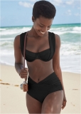 Venus The Audri Moderate Mid-Rise Bottom Bikini - Black Beauty Venus The Audri Moderate Mid-Rise Bottom Bikini - Black Beauty