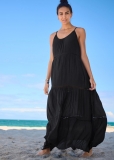 Venus Eyelet Maxi Cover-Up Dress in Black Beauty Venus Eyelet Maxi Cover-Up Dress in Black Beauty